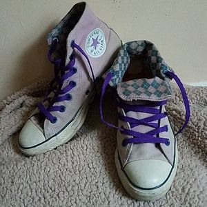 Converse allstars light purple